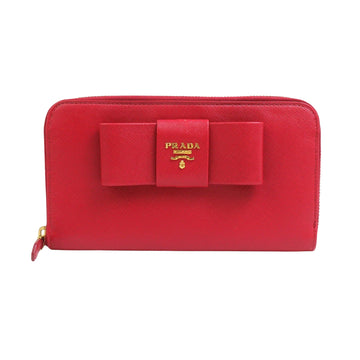 Bow ZipAround Wallet Saffiano Leather