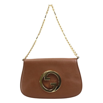 Leather Clutch with Dust Bag and Slight Wear