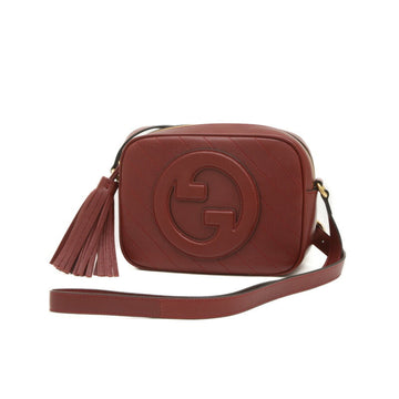 Luxury Leather Shoulder Bag with Dust Bag and Charm