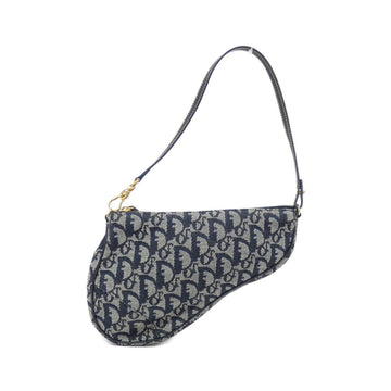 Saddle Oblique Canvas Bag with Slight Scratches and Crease