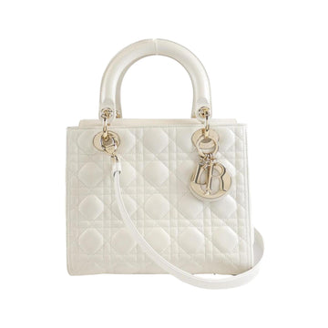 Elegant Leather Handbag with Shoulder Strap and Dust Bag