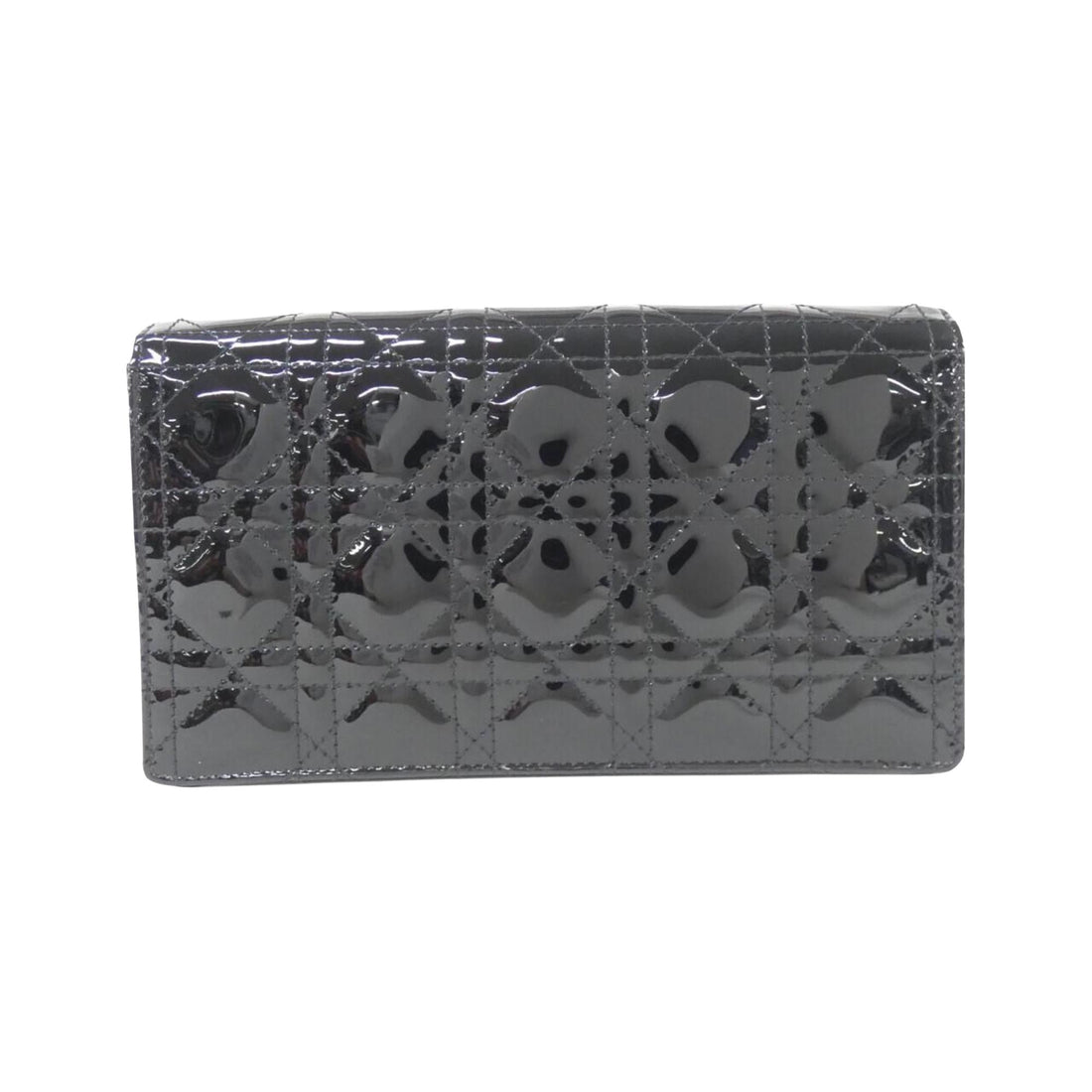 Elegant Leather Clutch with Box and Dust Bag