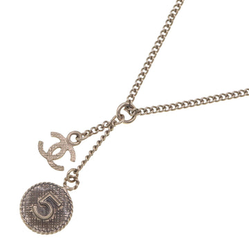 Coco Mark Metal Necklace with Gold-Tone Finish