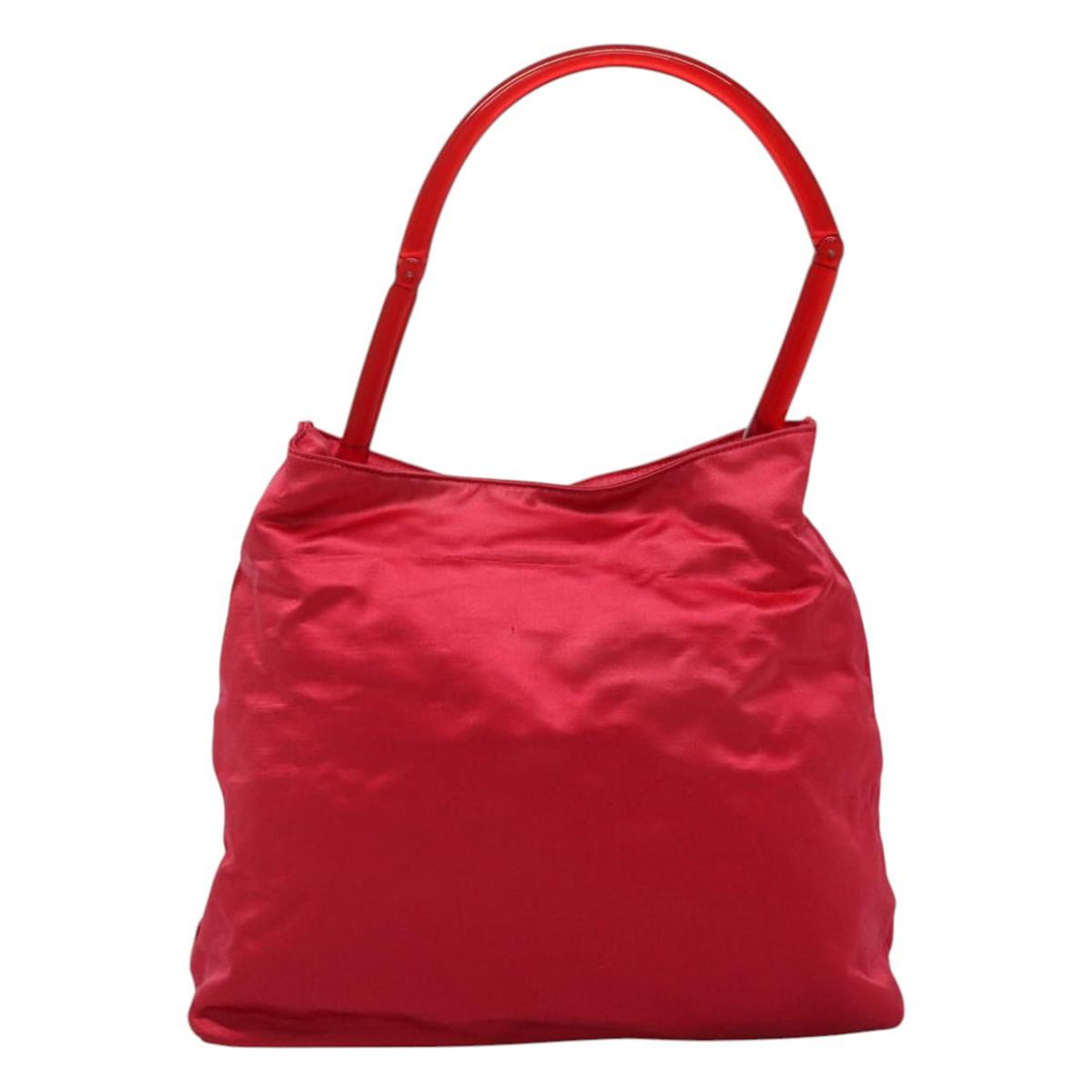Red Nylon Tote Bag