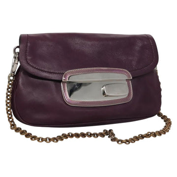 Chain Leather Shoulder Bag