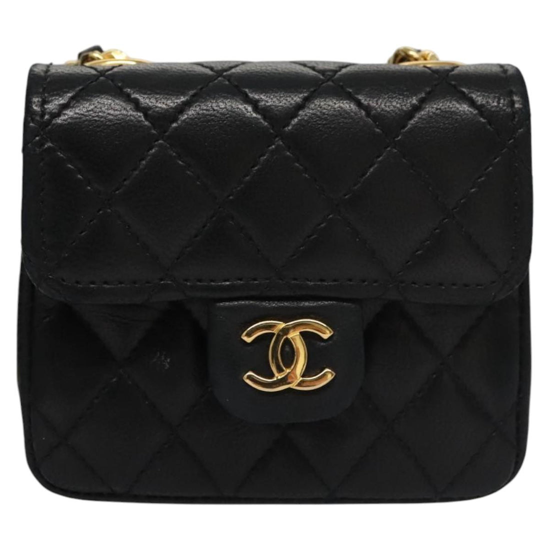 Mini Quilted Leather Clutch