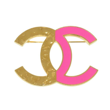 Gold Plated Coco Mark Brooch with Minor Scratches
