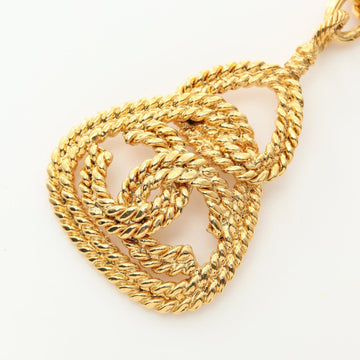 Gold Plated Coco Mark Brooch in Good Condition