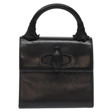 Turnlock Leather Handbag with Top Handle and Metal Fittings