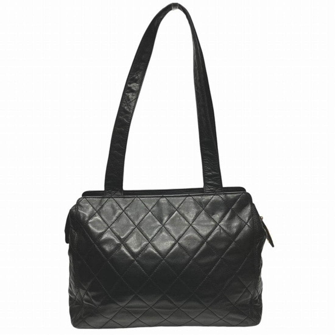Leather CC Logo Tote Bag