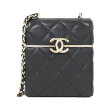 Leather Vanity Bag with Dust Bag Guarantee Card and Mirror