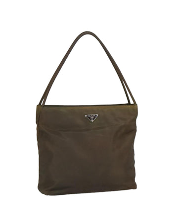 Nylon Tote Bag with Silver Accents