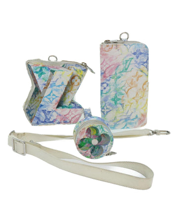 Pastel Monogram Pouch with LV Block Design -  Louis Vuitton