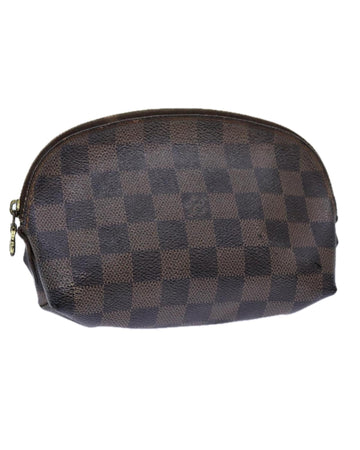 Damier Ebene Pochette Cosmetic Pouch - Small-Sized