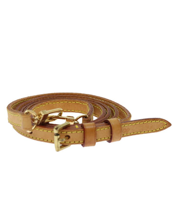 Adjustable Beige Leather Shoulder Strap - 40.2-47.2 by Louis Vuitton
