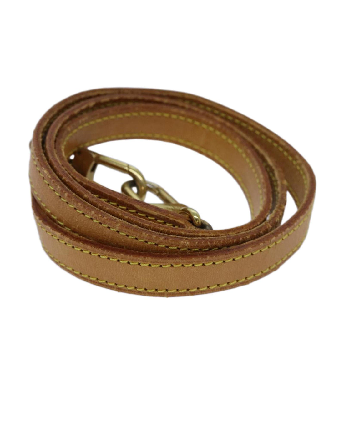 Beige Leather Shoulder Strap for Designer Bags - ated