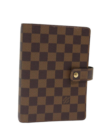 Day Planner Cover in Damier Ebene Canvas by French Designer