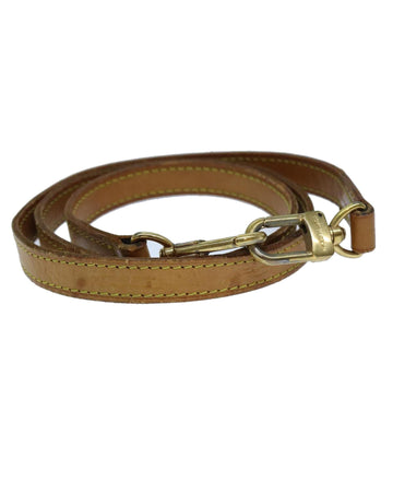 Beige Leather Shoulder Strap 35.8 ated by LV