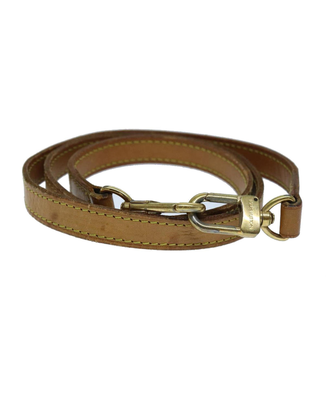 Beige Leather Shoulder Strap 35.8 ated by LV