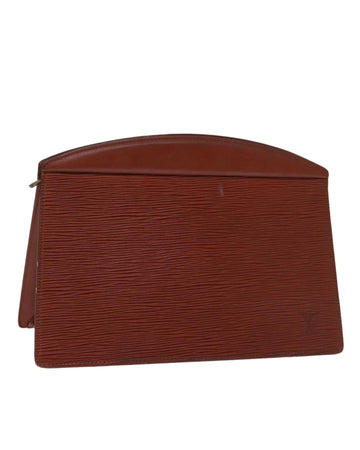 Vintage Brown Epi Leather Pouch with Metal Fittings -  LV