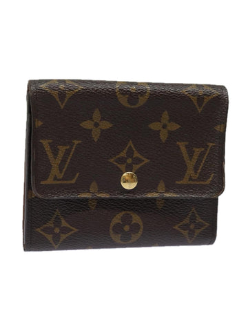 Monogram Canvas Compact Wallet with Multiple Pockets