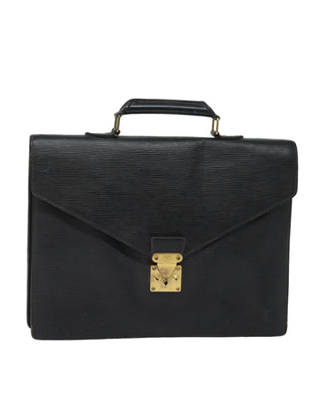Epi Leather Business Bag with Multiple Compartments