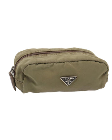 Nylon Pouch with Zipper Detailing