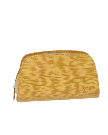 Epi Leather Dauphine PM Pouch with Flap Closure