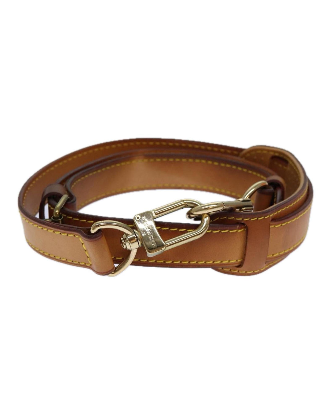Adjustable Leather Shoulder Strap with Metal Fittings and Storage Odor