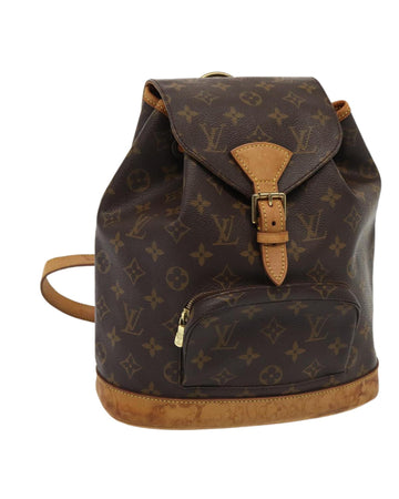 Monogram Canvas Backpack with Adjustable Shoulder Strap
