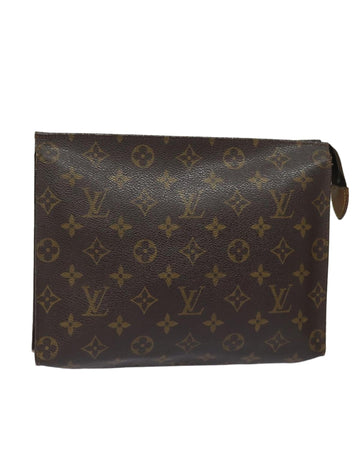 Monogram Canvas Pouch with Zipper Closure