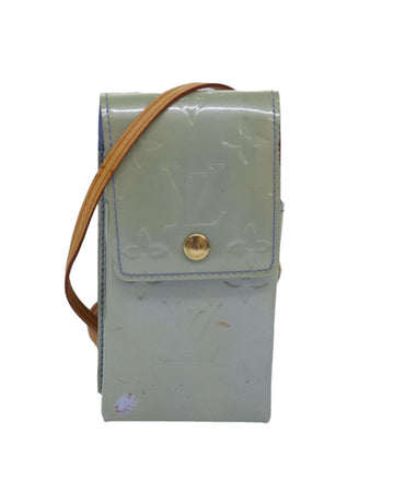 Monogram Vernis Patent Leather Wallet with Shoulder Strap