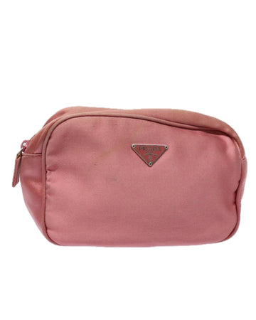 Nylon Pouch with Metal Fittings and Minimalist Design
