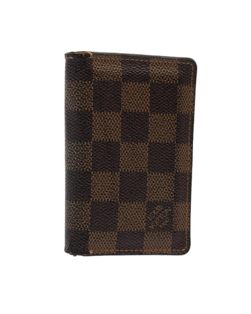 Damier Ebene Canvas Organizer Card Case