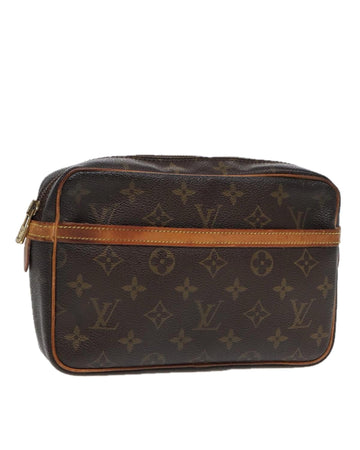 Monogram Canvas Clutch Bag with Classic Design