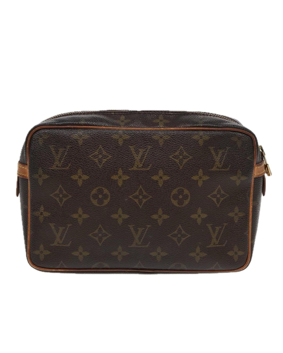 Monogram Canvas Clutch Bag with Classic Design
