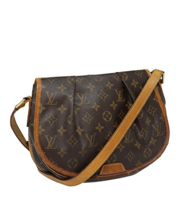 Monogram Canvas Shoulder Bag with Adjustable Strap