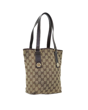 Canvas Tote Bag with Gold Accents