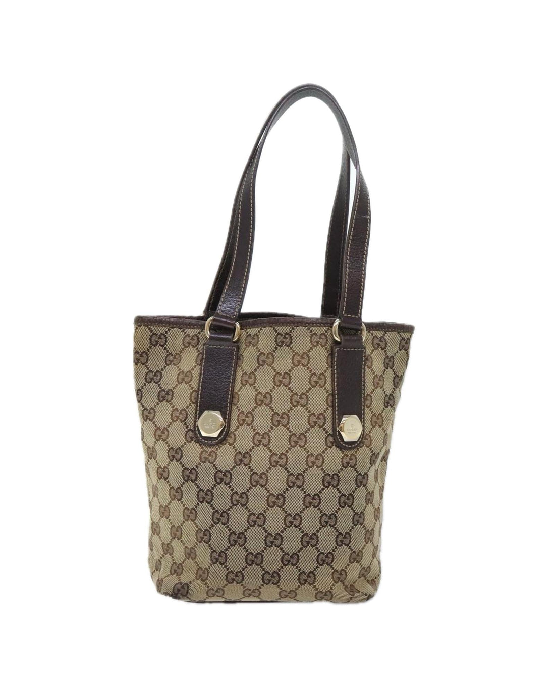 Canvas Tote Bag with Gold Accents