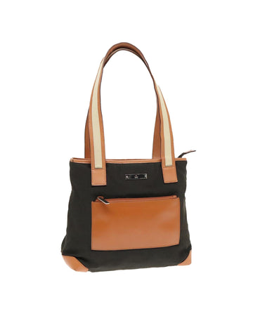Canvas Tote Bag with Silver Accents