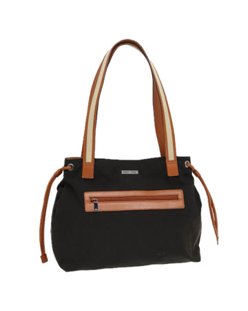 Elegant Canvas Tote Bag with Silver Accents