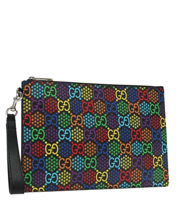 GG Psychedelic Clutch Bag in Multicolor Canvas