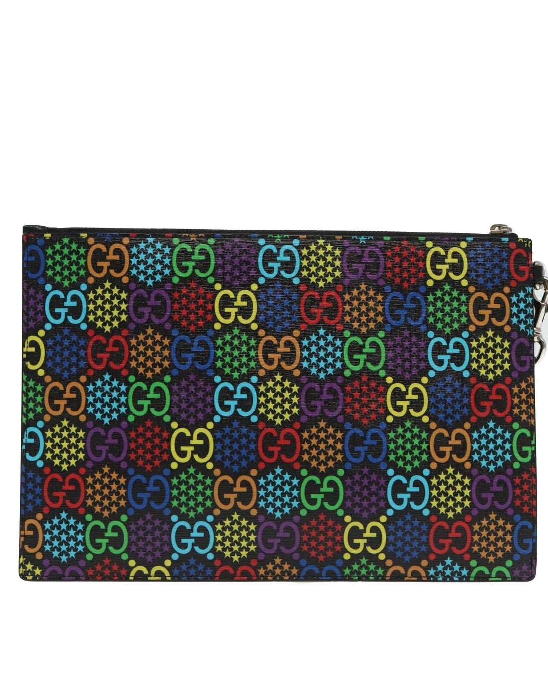 GG Psychedelic Clutch Bag in Multicolor Canvas