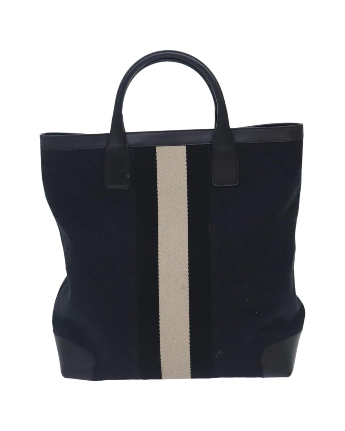 GG Canvas Sherry Line Tote Bag with Silver Accents