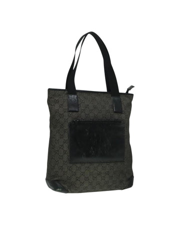 GG Canvas Shoulder Bag with Silver Accents