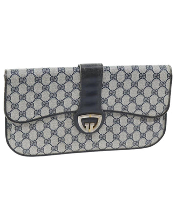 GG Supreme PVC Leather Clutch Bag