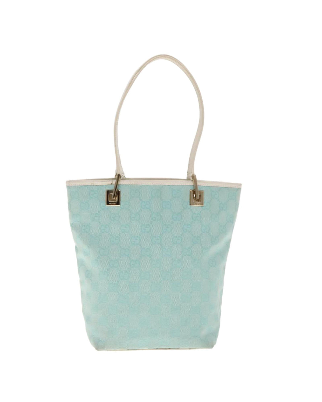 GG Canvas Tote Bag with Gold Accents