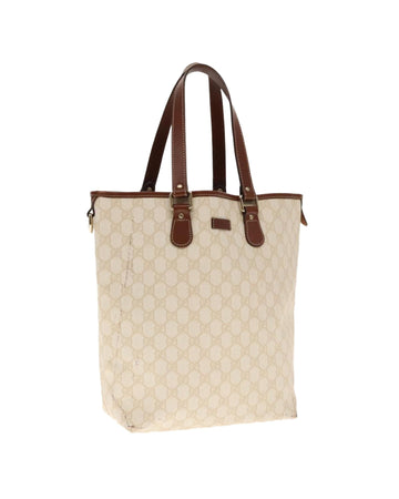 GG Supreme Tote Bag with PVC Leather Detailing