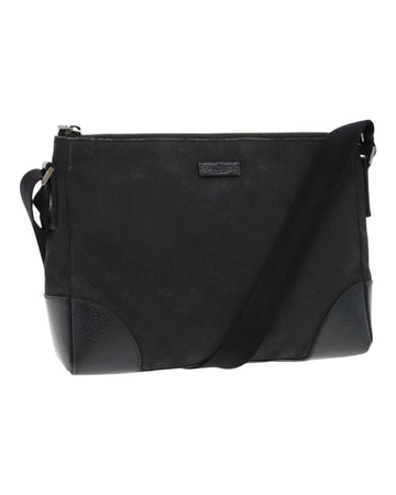 GG Canvas Shoulder Bag with Silver Accents