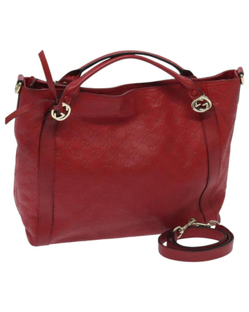 GG Canvas Guccissima Leather 2-Way Handbag with Gold Accents